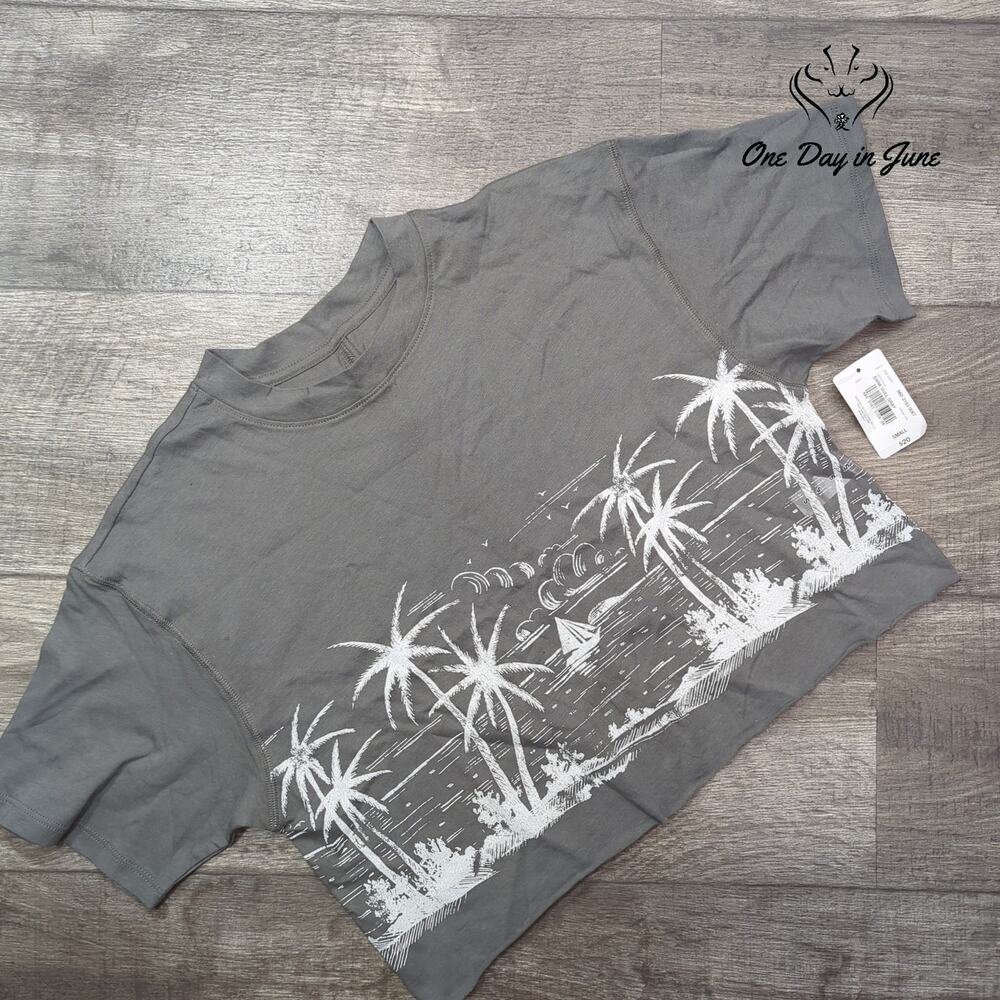 Flirtitude Crop Short Sleeve Tee Shirt Size S